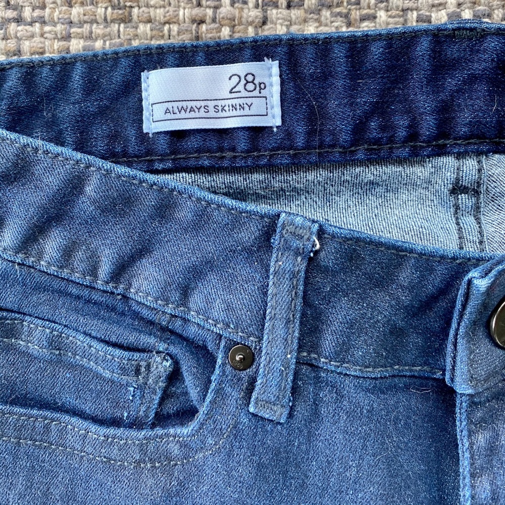 Gap Always Skinny Coated Navy Jeans - Picture 2 of 6